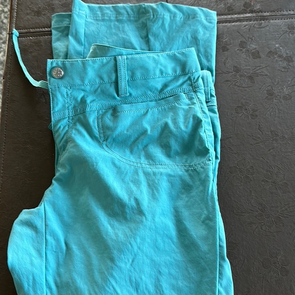 Womens Athleta Turquoise Pants Size 8 - Picture 1 of 6
